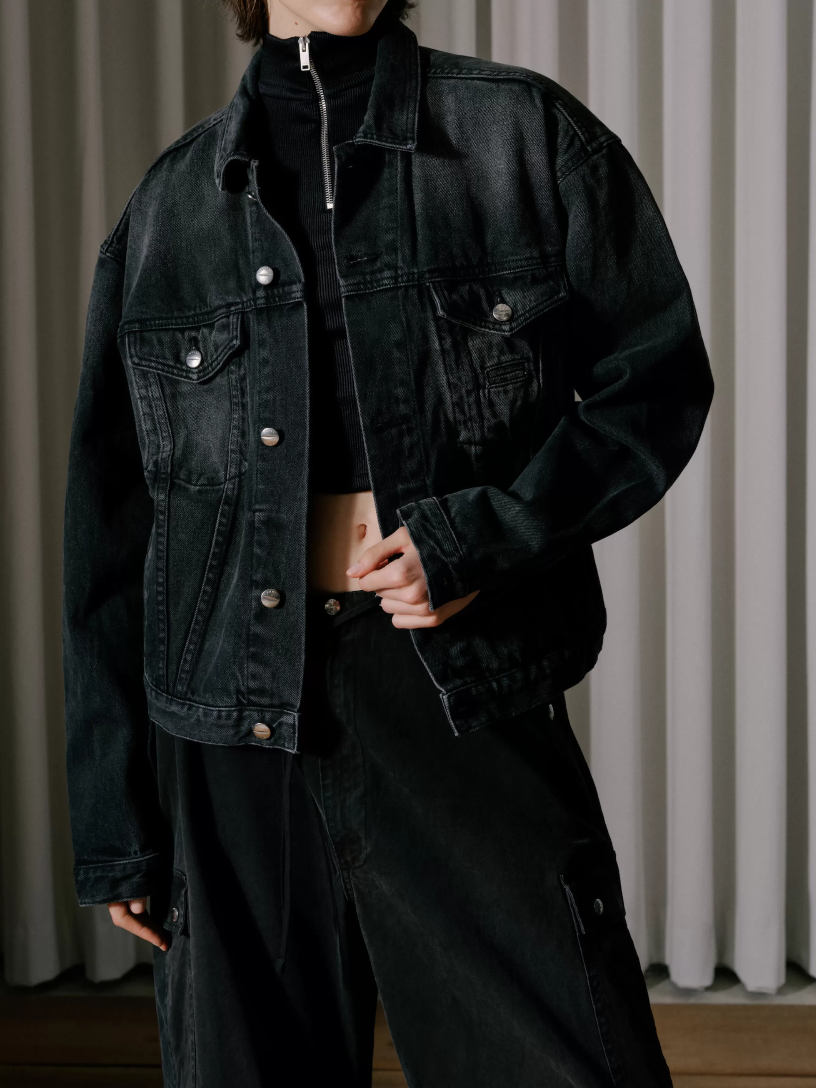 OVERSIZED DENIM TRUCKER JACKET | RHUDE Store